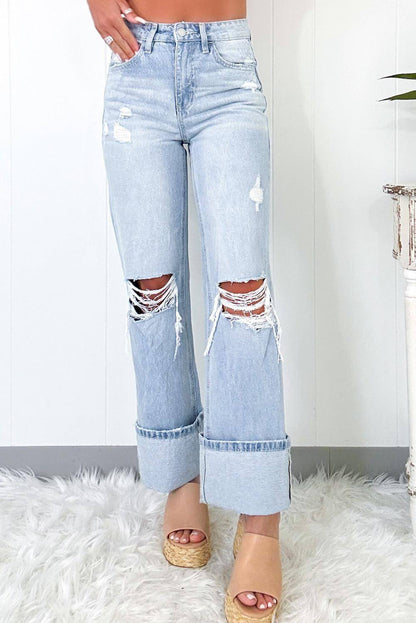 Beau Blue Light Lave jeans angustiados