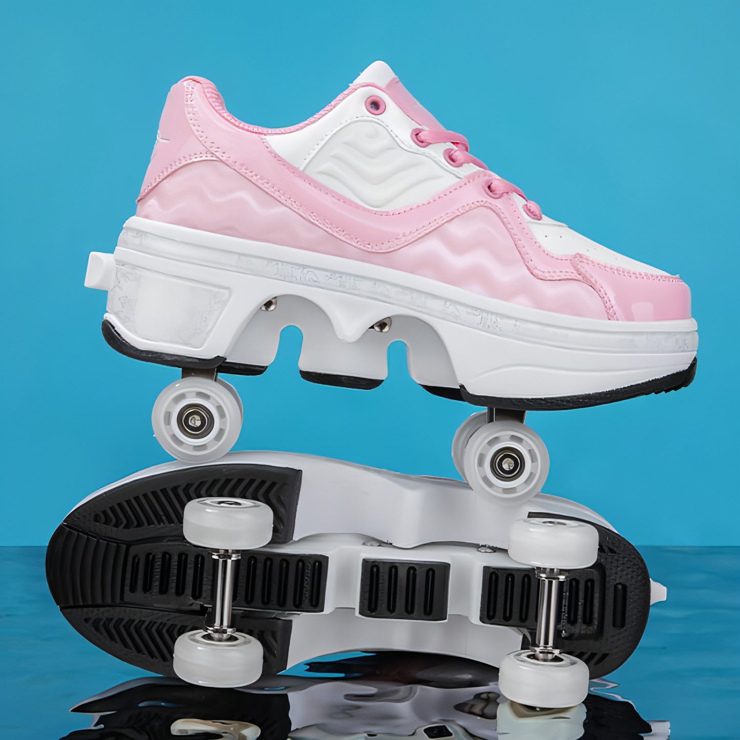 Four-wheel Rollerskate Children's Student Version 6-15 Years Old Roller Skating Sneakers