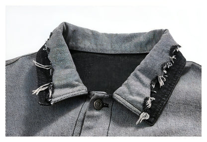 Jeansjacke mit Revers für Männer und Frauen