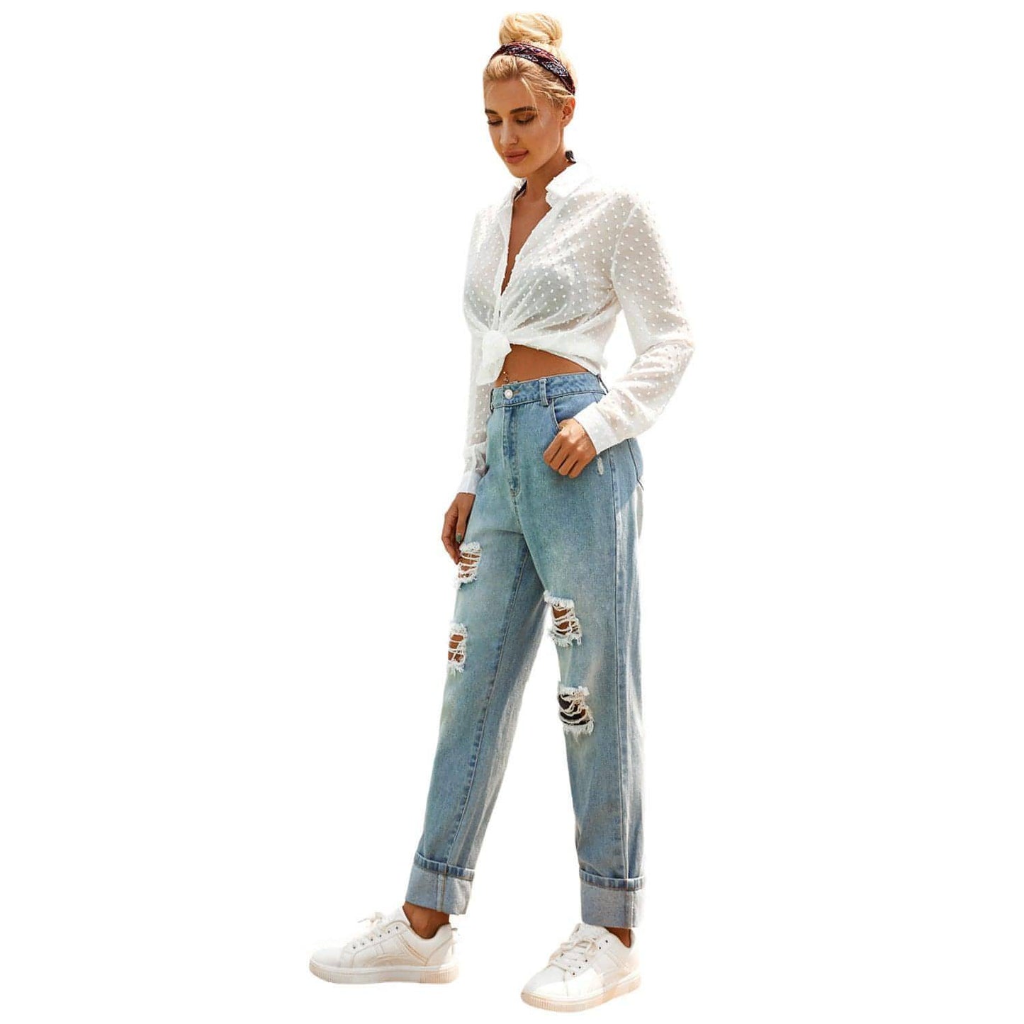 High waist Women 's Jeans