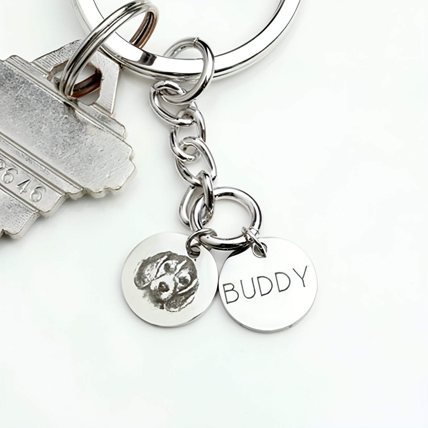 Custom Pet Photo Keychain – Personalized Souvenir Gift for Pet Lovers