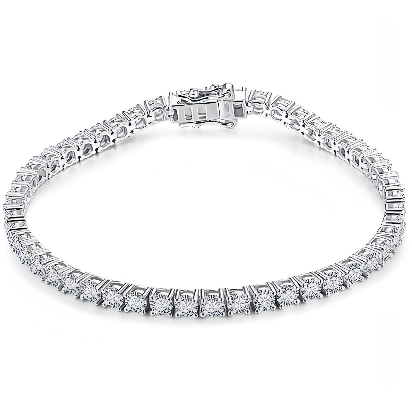 S925 Silver Mosan Diamond Bracelet Female