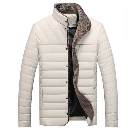 Mid-length Cotton-padded Coat Men's Jacket