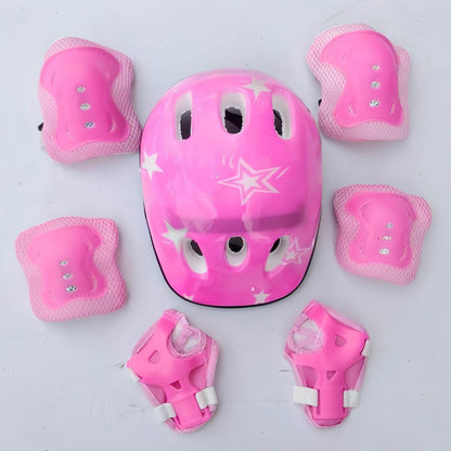 Children's Roller Skating Protective Gear, Children's Thickening Helmet Seven-piece Suit