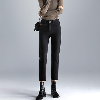 Plush Jeans For Women In Winter