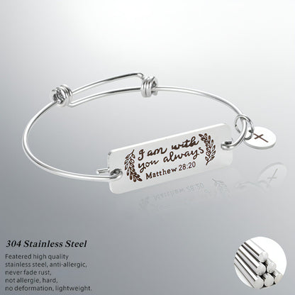 Personalized Engraved Stainless Steel Bracelet – A Timeless Keepsake!