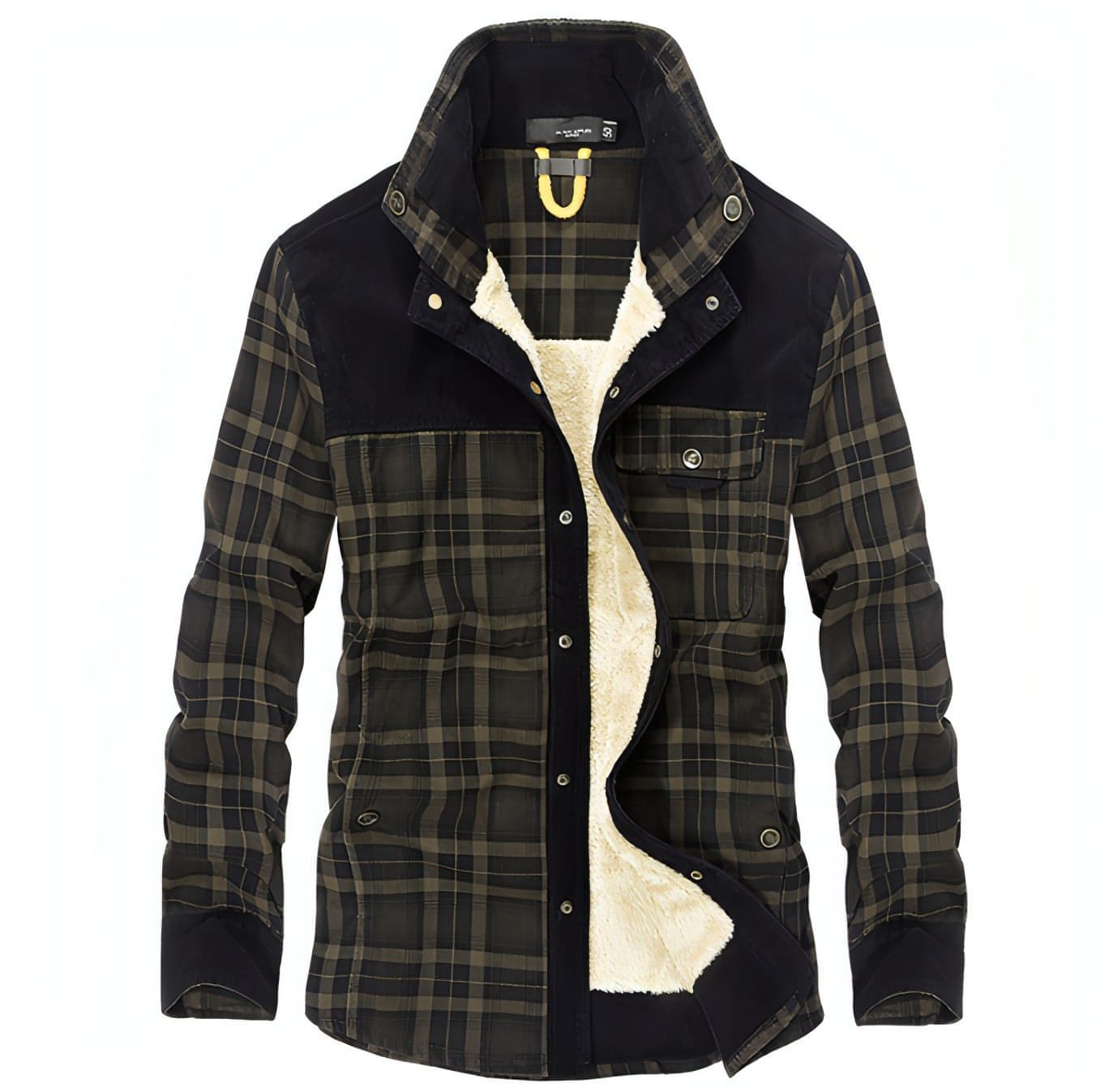 Pure Cotton Plaid Jacket Men