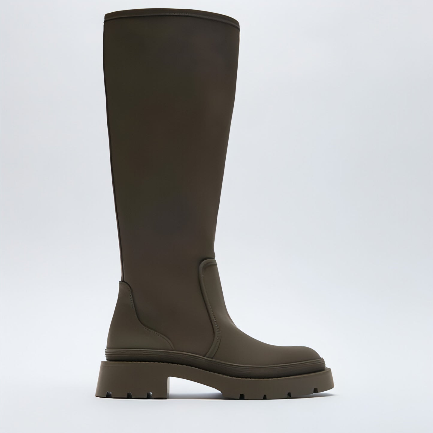 Women's Round Head Slim But Knee-high Martin Boots