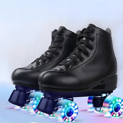 Double Row Skates Four-roller Skates Flashing Heelys