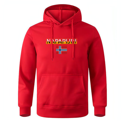 Napapijri moški pulover hoodie natisnjen pulover priložnostni