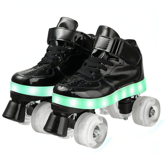 Patines de cuatro ruedas con luces intermitentes