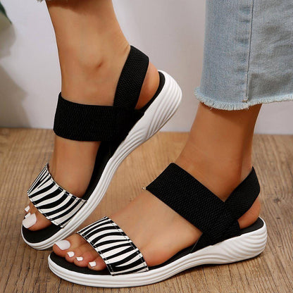 Houndstooth Striped Flat Casual Shoes