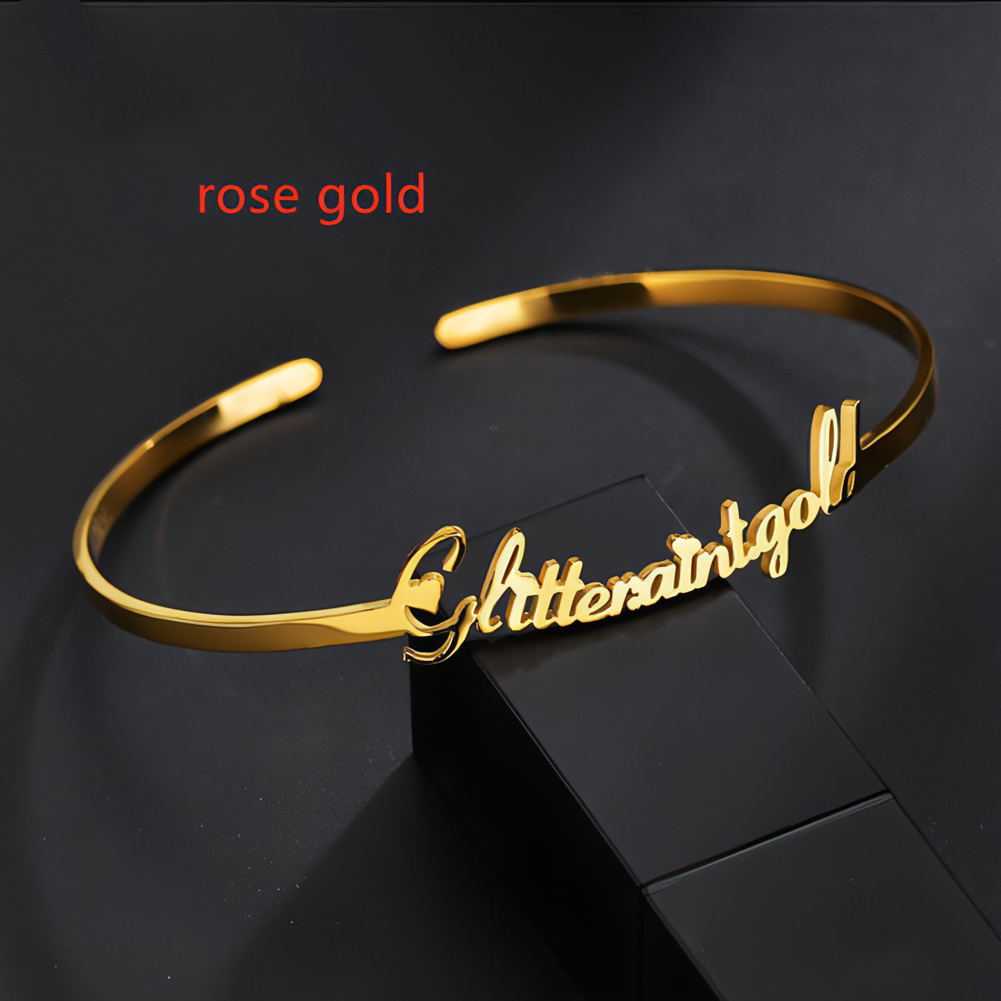 Personalized Stainless Steel Name Bracelet – Custom Engraved Jewelry