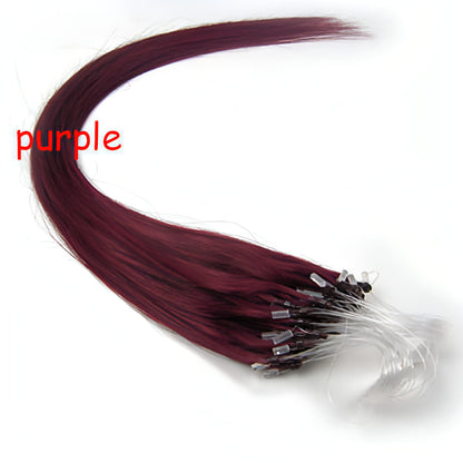 Pure Hair Color Fishing Line Extensions  Bundles