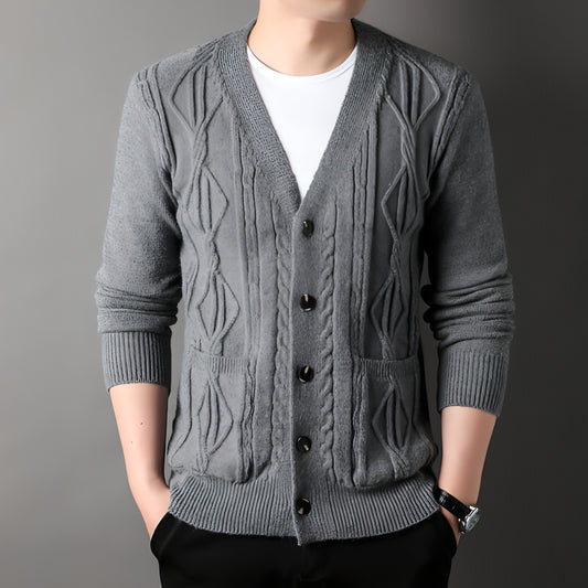 Cardigan Rhombus de malha