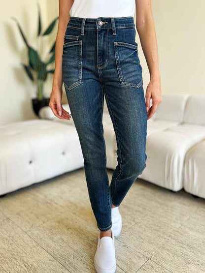 Jean skinny taille haute bleu Judy Blue