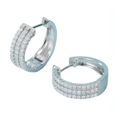 Eternal Elegance 18K Diamond Earrings in Platinum