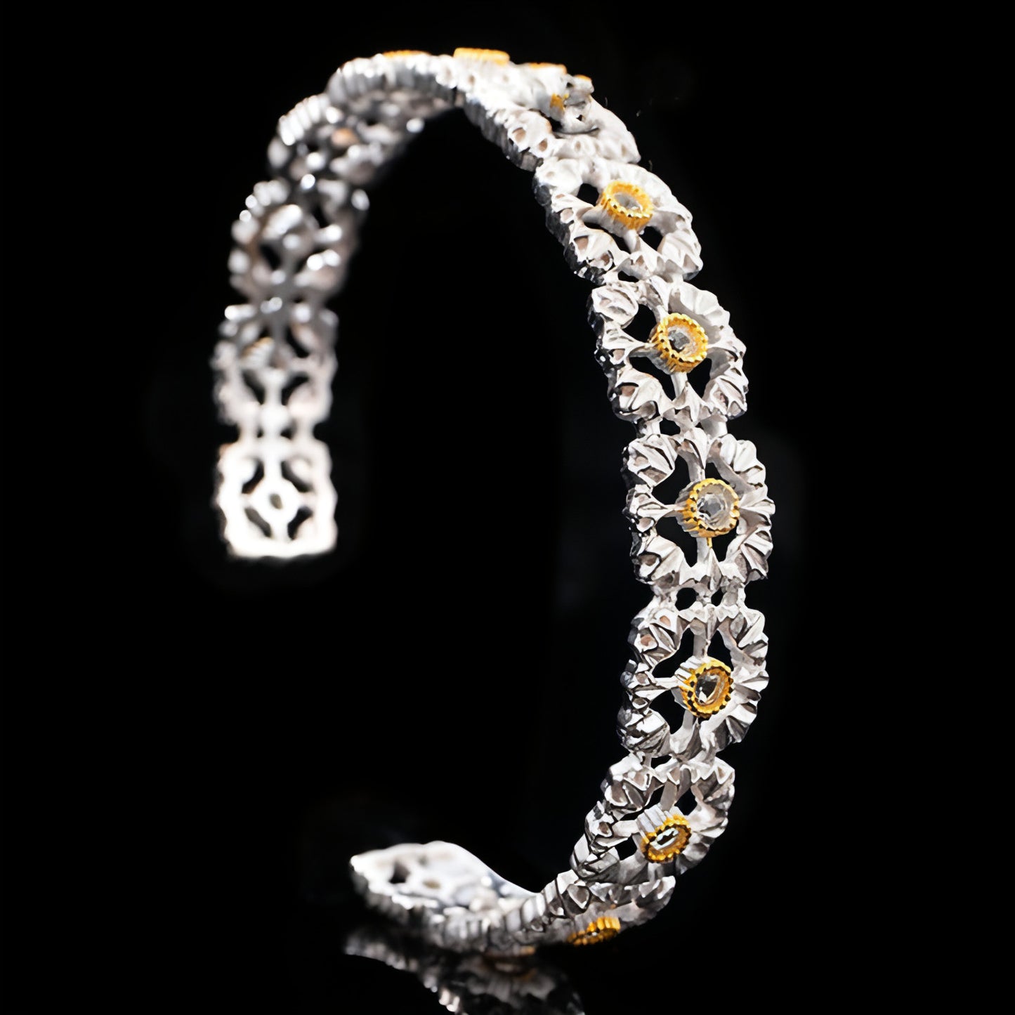 S925 Silver Natural Topaz Bracelet