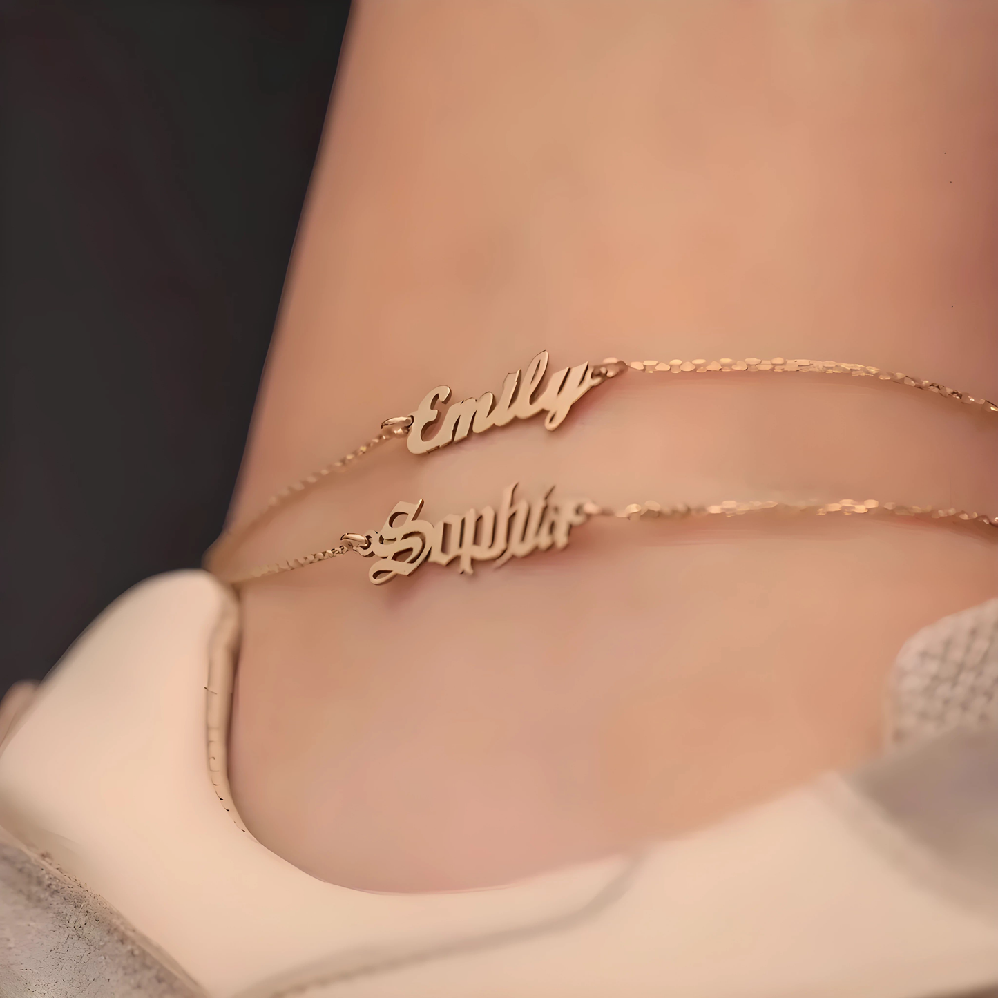 Personalized Stainless Steel Anklet – Elegant & Customizable Jewelry