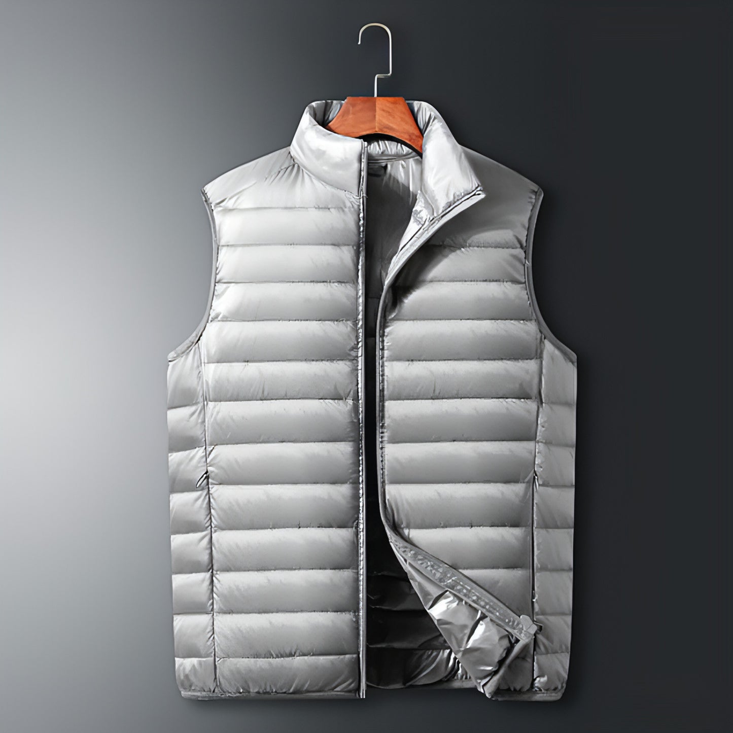 Men's And Women's Vest Coat Short Light Vest Stand Collar Top