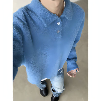 Skin-friendly Mohair Pullover Sweater