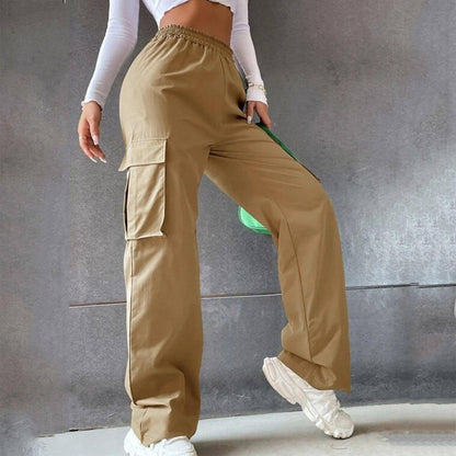 Women Wide Leg Pants Straight Loose (Jeans)