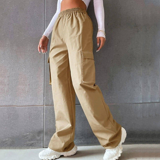 Women Wide Leg Pants Straight Loose (Jeans)