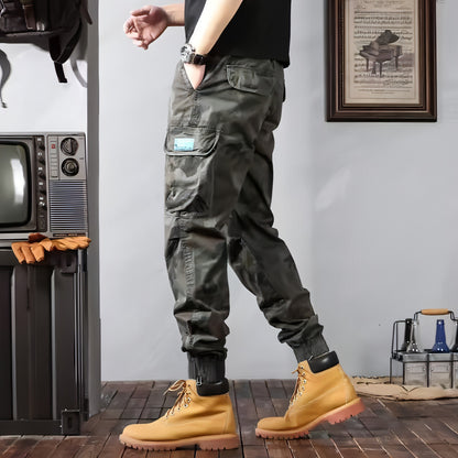 Camouflage Cargo Pants Men's Trousers With Pockets Fashion Casual Loose Tapered Pants