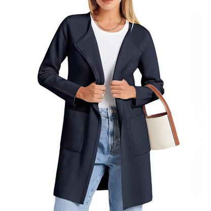 Comfort And Casual Turn-down Collar Coat Women