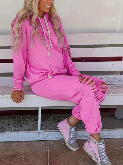 Women's Plus Size Top Knitting Tracksuit