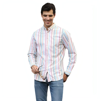 Long Sleeve Cotton Oxford Men's DressShirt