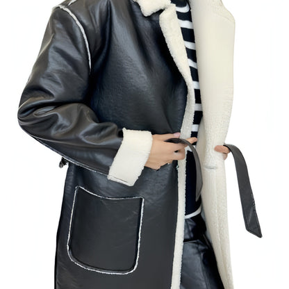 A1. Casual Leather Thickened Loose Fashionable Jacket