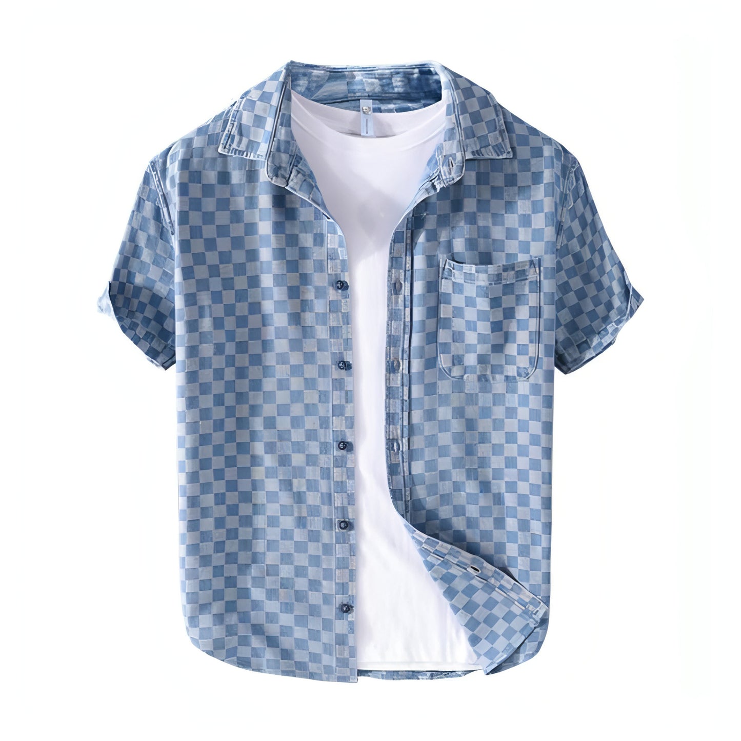 Men DressShirt Casual Cotton