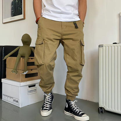 Men's Fashion Casual Cotton Multi-pocket  Casual Pants