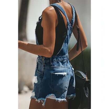 Women Casual Suspender Trousers Jeans