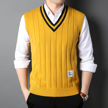 Vest Men's Sleeveless Thermal Sweater