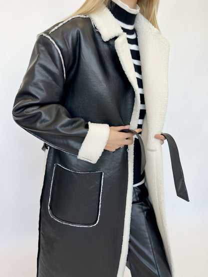 A1. Casual Leather Thickened Loose Fashionable Jacket