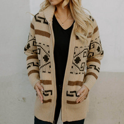 Women's Autumn And Winter Jacquard Sweater