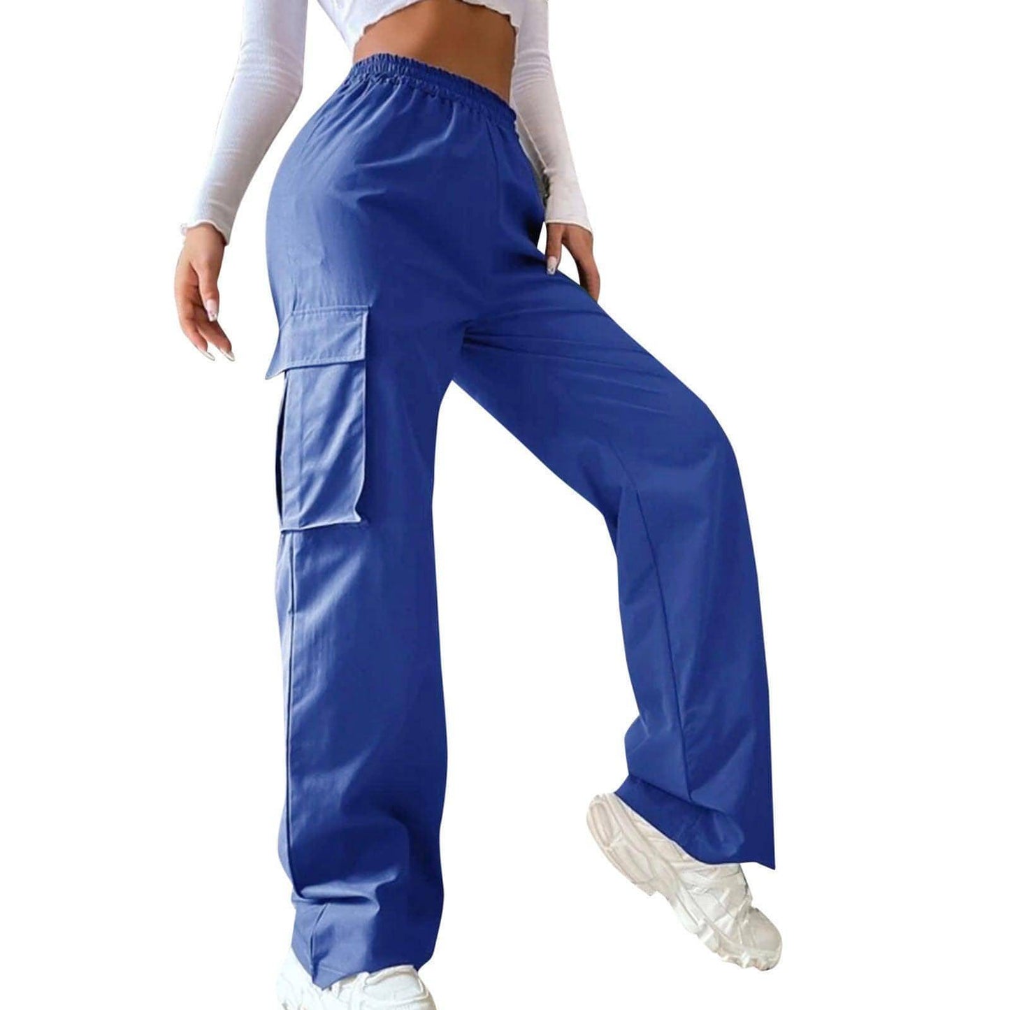 Women Wide Leg Pants Straight Loose (Jeans)