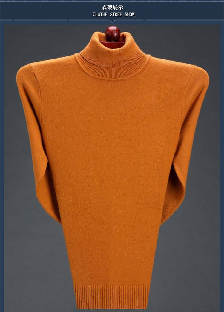 Cashmere Sweater High Neck Thickened Young And Middle-aged Men