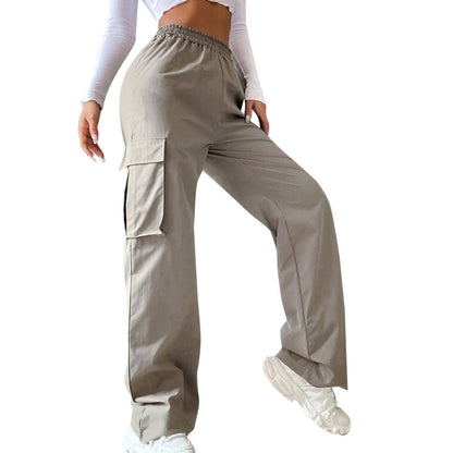 Women Wide Leg Pants Straight Loose (Jeans)