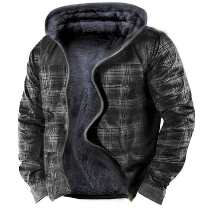 Men's Hooded Printed Sweater