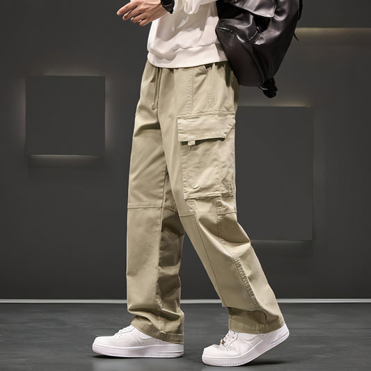 Autumn And Winter New Straight Loose Oversized Cargo Pants Jeans Men