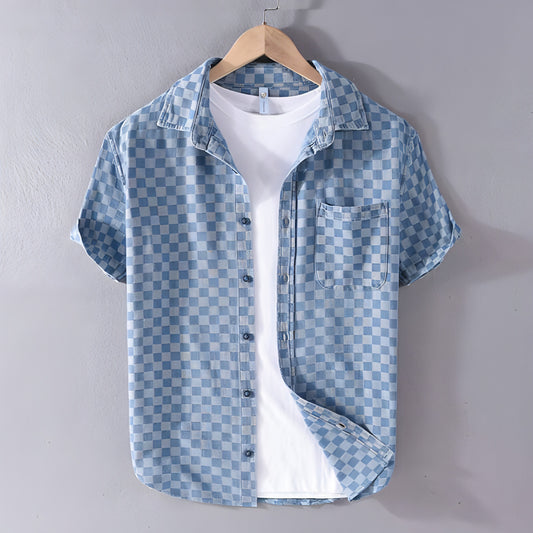 Men DressShirt Casual Cotton