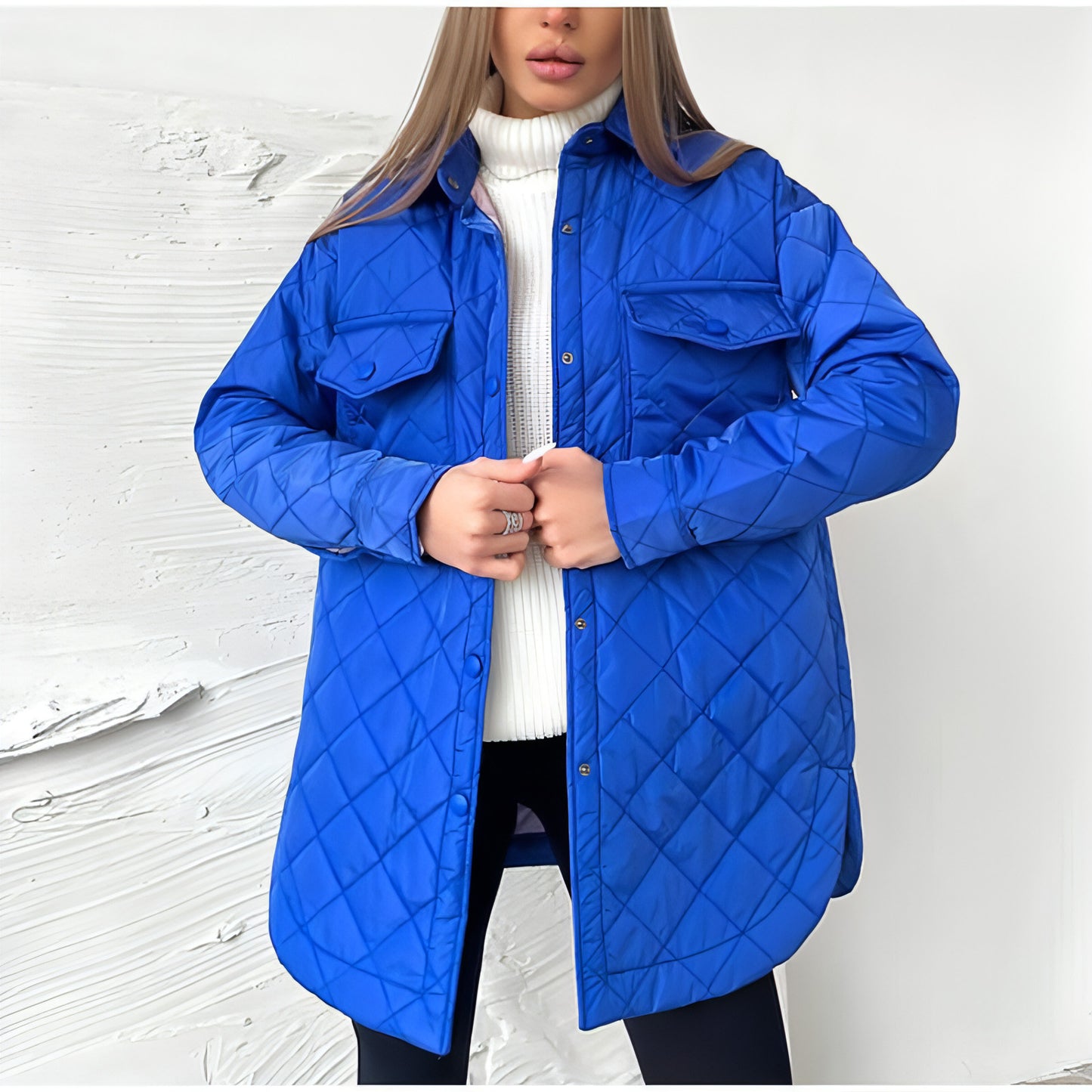 A.1 Women Rhombus Cotton-padded Jacket