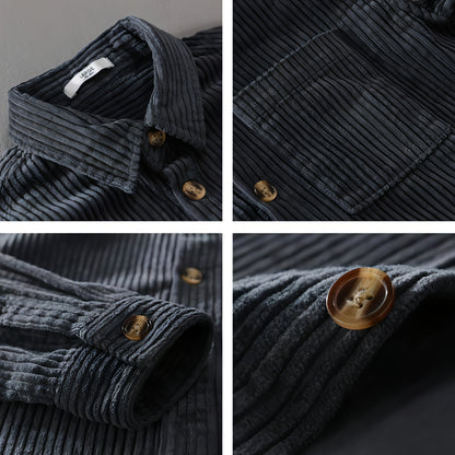 Men's Corduroy Long-sleeved DressShirt