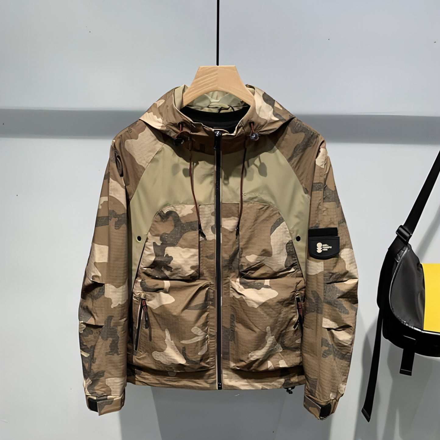 A.1 Herren Camouflage Mantel mit Kapuze Jugendjacke