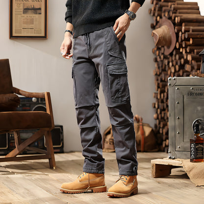 High Street Loose Functional Casual Pants Men