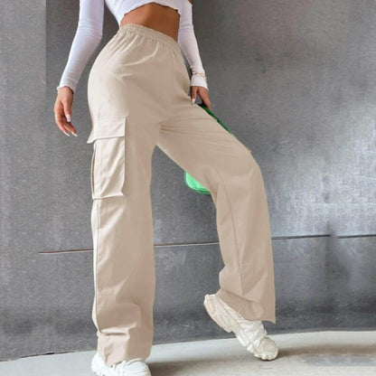 Women Wide Leg Pants Straight Loose (Jeans)