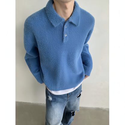 Skin-friendly Mohair Pullover Sweater